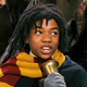 Lee Jordan of Gryffindor house at Hogwarts.